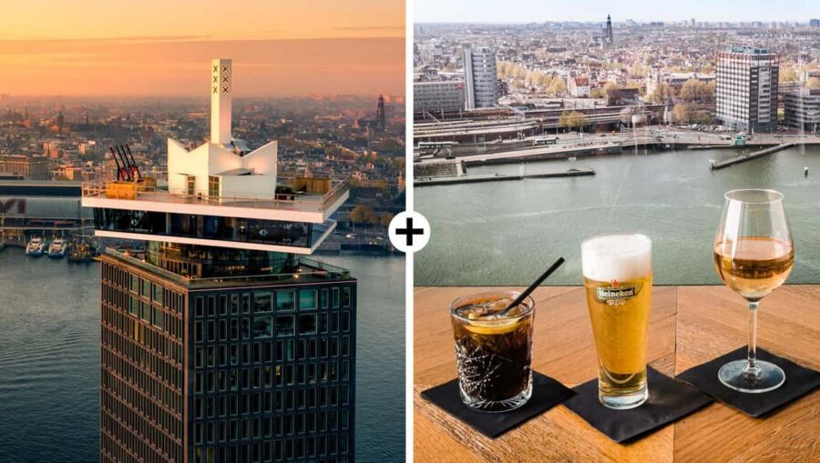 Amsterdam: A'DAM Lookout Entry Ticket with 2 Drinks - Key highlights you’ll actually feel