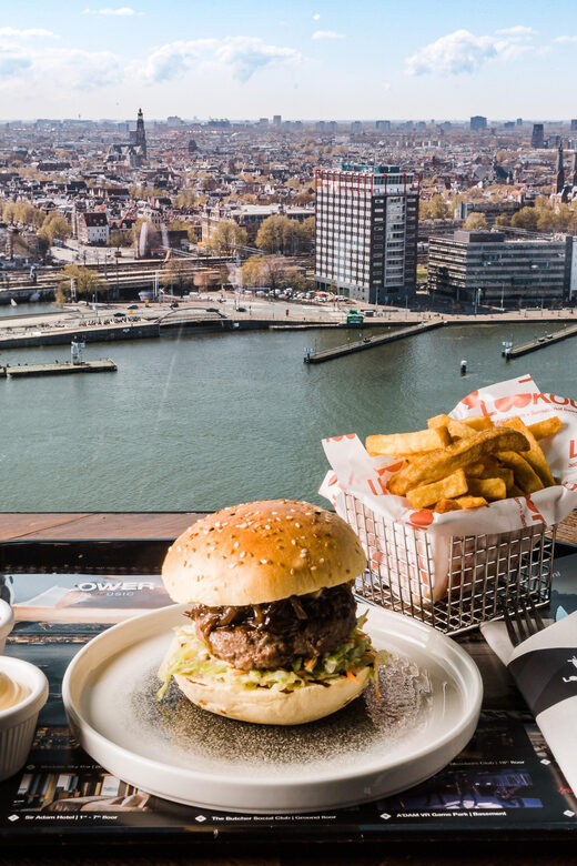 Amsterdam: A'DAM Lookout Entry Ticket with Burger - Getting There: A’DAM Tower, Eye Film Institute, and the IJ River