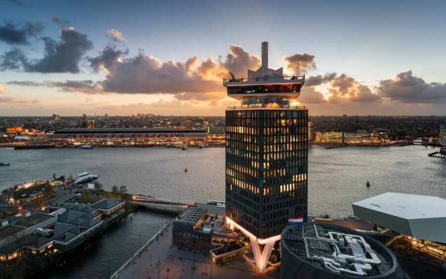 Amsterdam: A'DAM Lookout Ticket and Lunch or Dinner Voucher - What the Exhibit + Smartphone Audio Guide Actually Adds