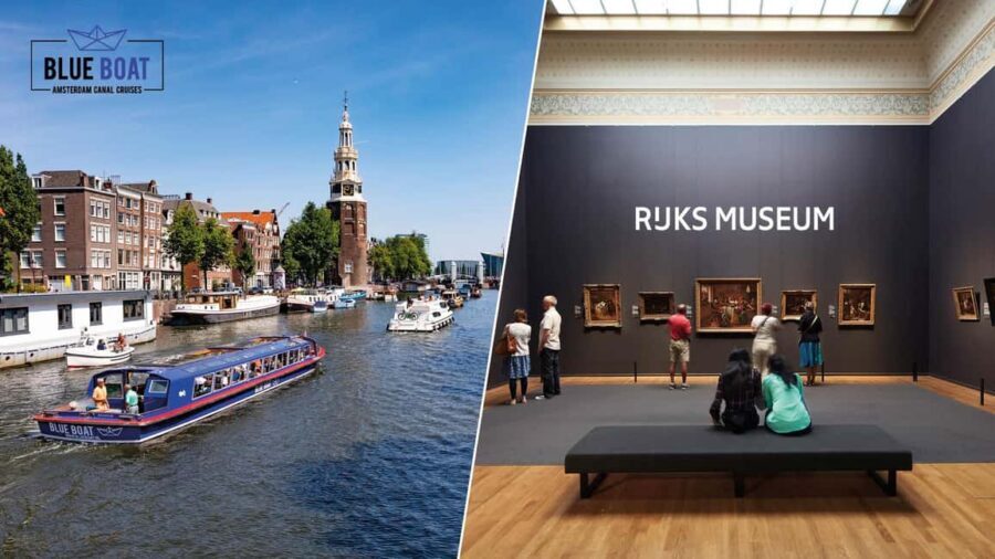 Amsterdam: City Canal Cruise and Rijksmuseum - Inside the boat: 75 minutes on Amsterdam’s UNESCO canals