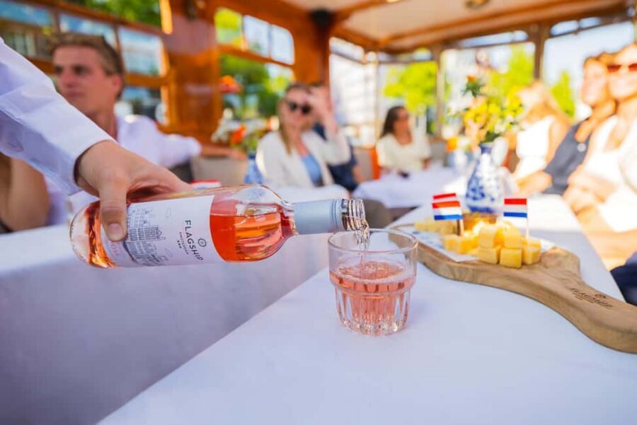 Amsterdam: Classic Boat Cruise with Optional Cheese & Wine - A 1-hour loop on a covered, electric canal boat