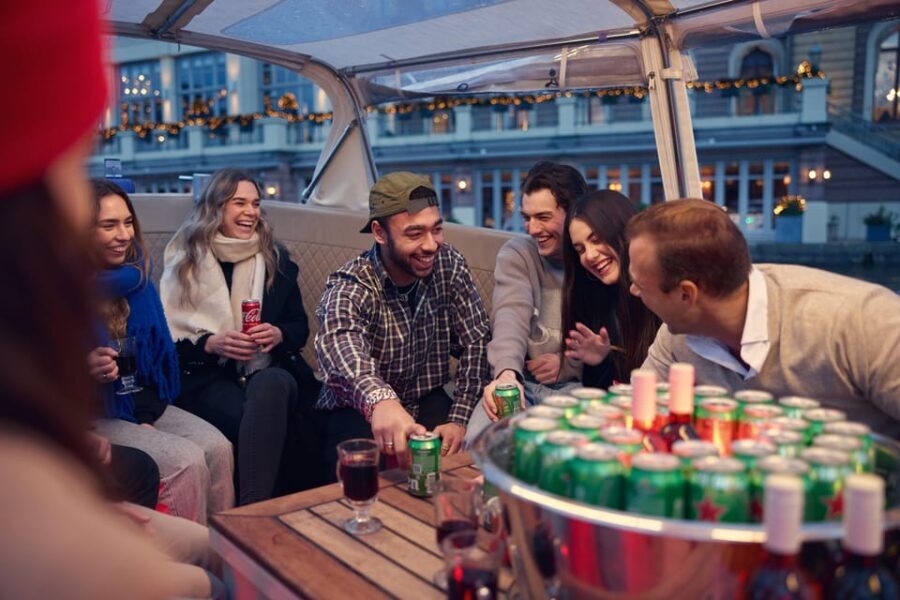Amsterdam: Covered Canal Booze Cruise with Unlimited Drinks - Drinks that actually feel like part of the experience