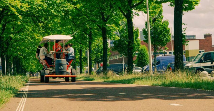 Amsterdam: Dutch Beer Bike Blast Tour with Onboard Bar - Meeting at Rhoneweg 1: start location and how to get ready
