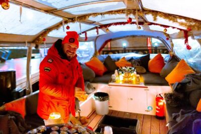 Amsterdam Evening Cosy & Small Cruise & Drinks and Bites - Sunset - On an Open Boat with an Electric Motor: The Quiet Glide