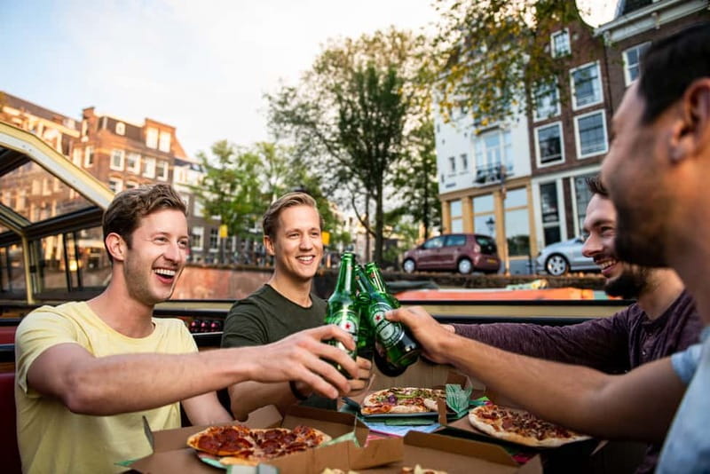 Amsterdam: Evening Pizza Cruise Along the Canals - Canal Belt views from Brouwersgracht to the Magere Brug