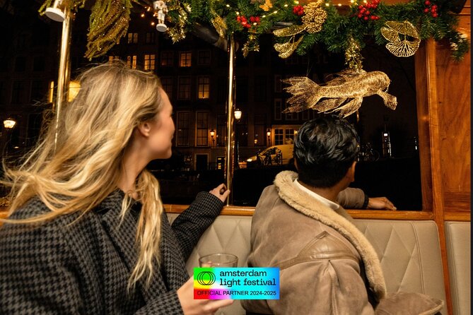 Amsterdam Light Festival: Heated Boat Cruise + Hot Drinks & Bite - Key highlights at a glance