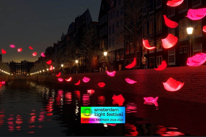 Amsterdam Light Festival: Heated Boat Cruise + Hot Drinks & Bite - When the music stops and the history turns quiet