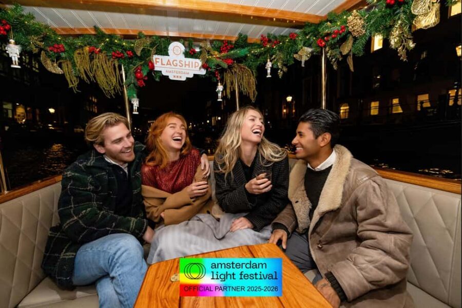 Amsterdam: Light Festival Heated Cruise with Drinks & Snacks - The guide experience: from history to matching songs