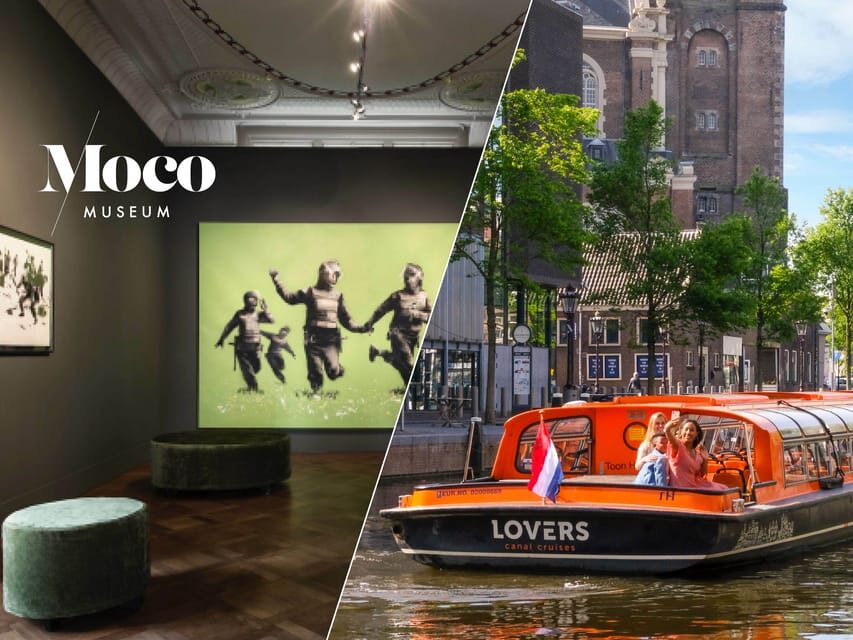 Amsterdam: Moco Museum Entry Ticket and Canal Cruise - Skip-the-line entry: fast in, but you still need the right time