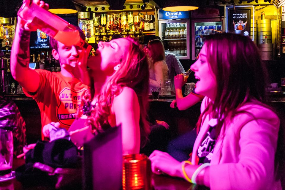 Amsterdam: Red Light District Pub Crawl with Unlimited Shots - The route format: four pubs plus a nightclub that actually delivers