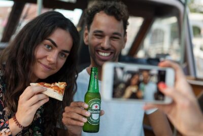 Amsterdam The Original Pizza Cruise with Unlimited Drinks - Pizza Choice at Check-In, Then Drinks Stay Rolling