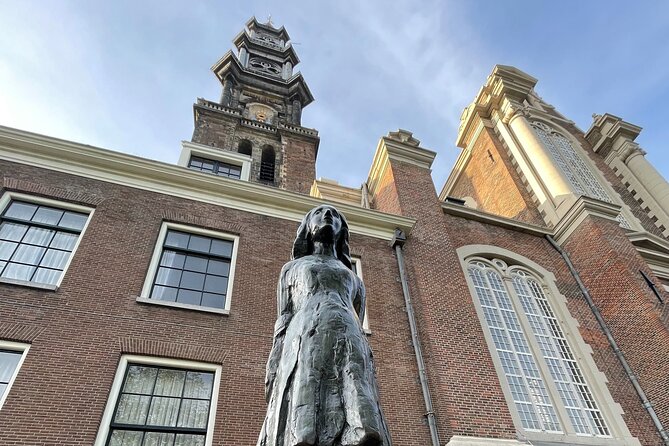 Anne Frank's Last Walk & See Anne Frank House in Virtual Reality - The Anne Frank statue and the old entrance: the route you can’t forget