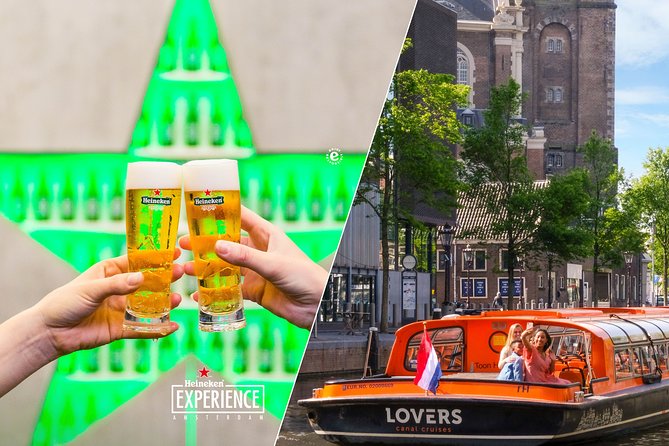 Combo Ticket: Heineken Experience Amsterdam and 1h Canal Cruise - Canal Cruise on the Lovers Route: UNESCO Views and GPS Audio
